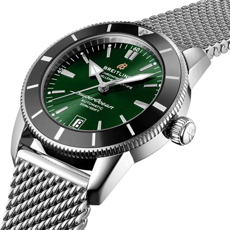 Breitling superocean heritage green dial